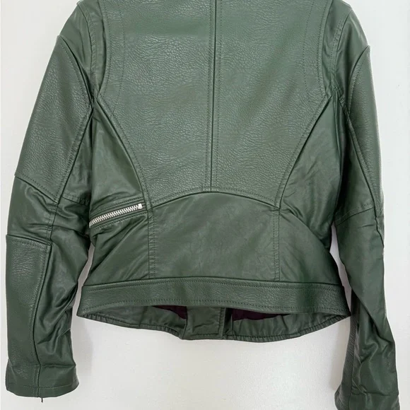 BLANKNYC Green Leather Jacket - Picture 3 of 3